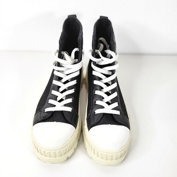 Danika Lace-up High Top Platform Black Sneakers Shoes Women Size 11 - Picture 6 of 16